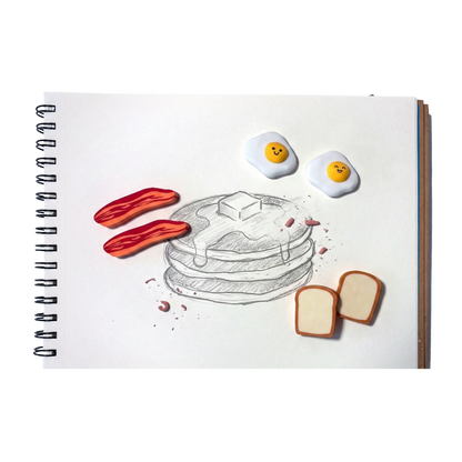 Brunch Bunch Breakfast Erasers - Set of 6