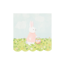 Bunny Cottage Paper Cocktail Napkins 24ct