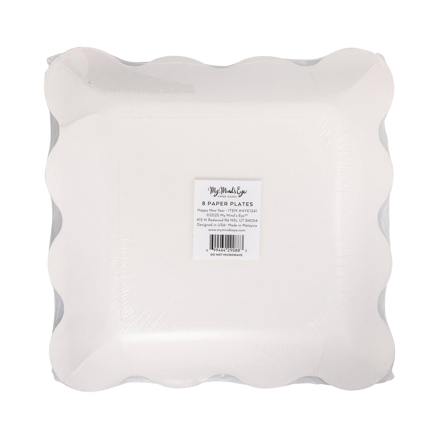 Happy New Year Embossed 9in Plates 8ct