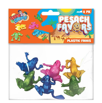 Pesach Favor-Plastic Frogs-6pk