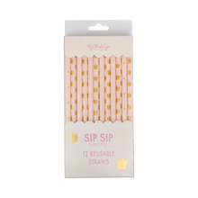 Princess Reusable Straws 12ct