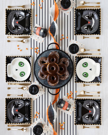 Table Runner - Cream with Black Stripe