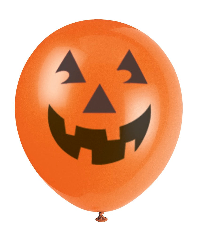 12in Latex Pumpkins Balloons 6ct