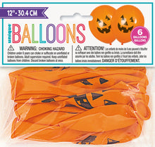 12in Latex Pumpkins Balloons 6ct