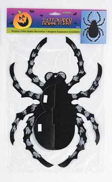 Spider Glitter Hanging Decorations 14in