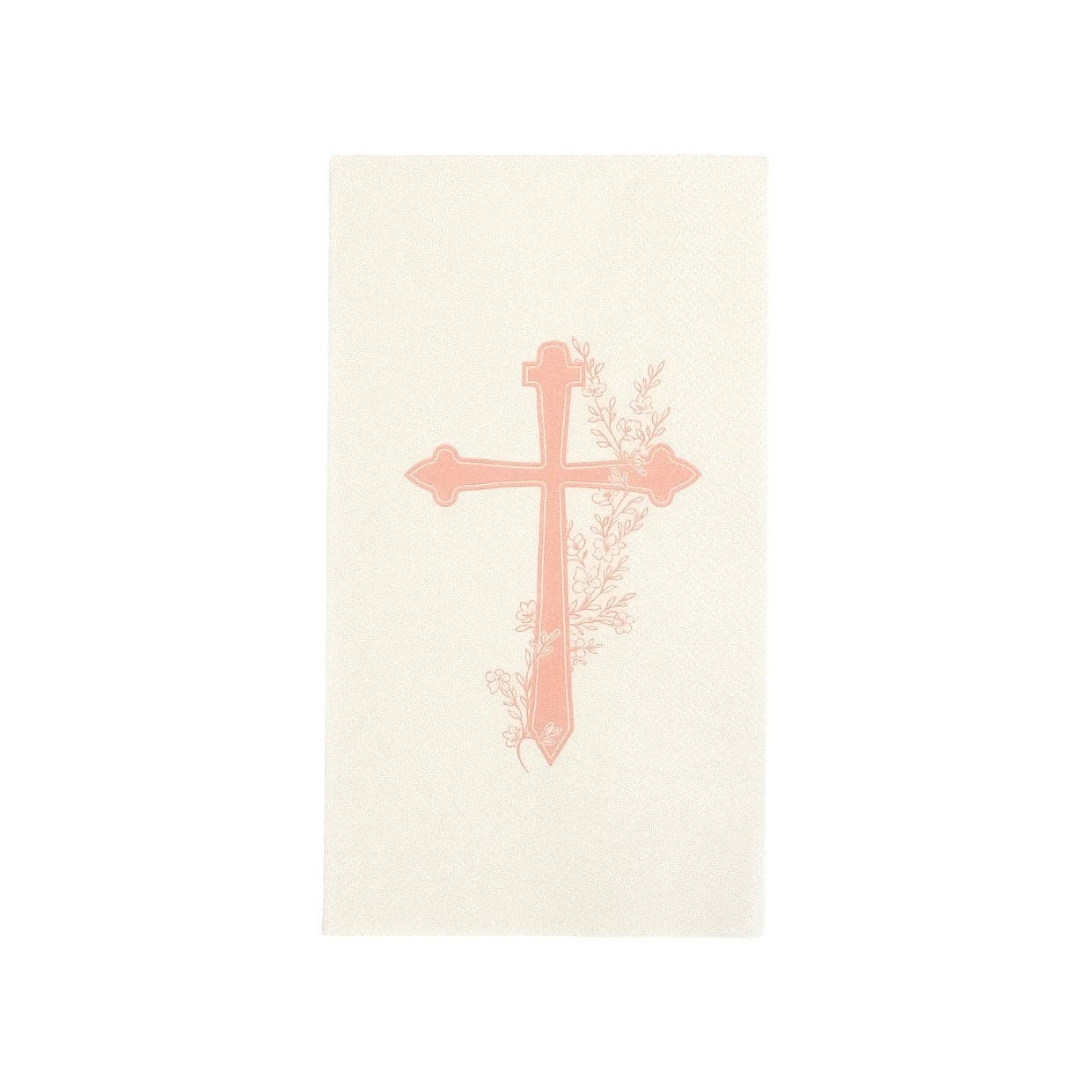 Pink Cross Floral Elegance Guest Towels 16ct