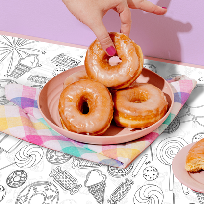 Sweet Treats Coloring Tablecloth