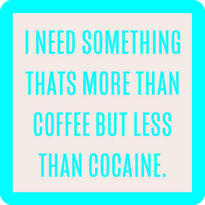 COASTER More Than Coffee | Funny Party Gift | Home Bar Decor