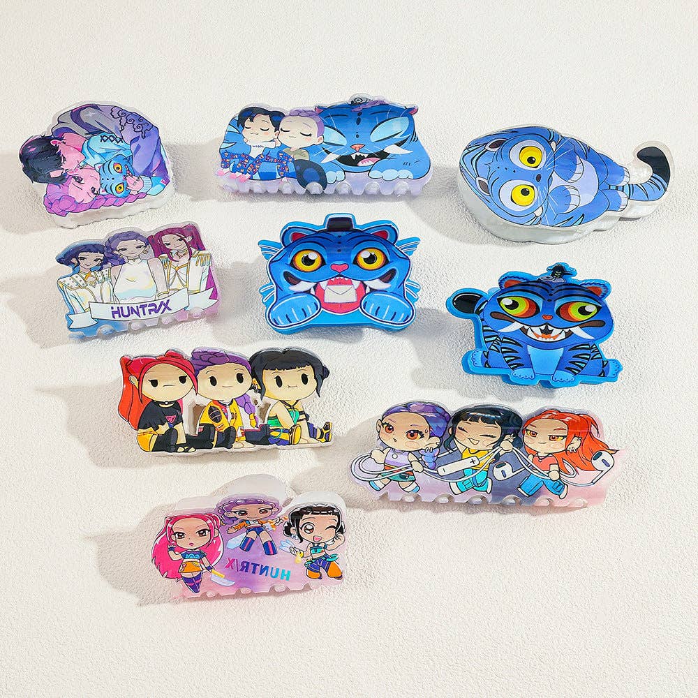 KPOP demon hunters Acrylic hair claw clip