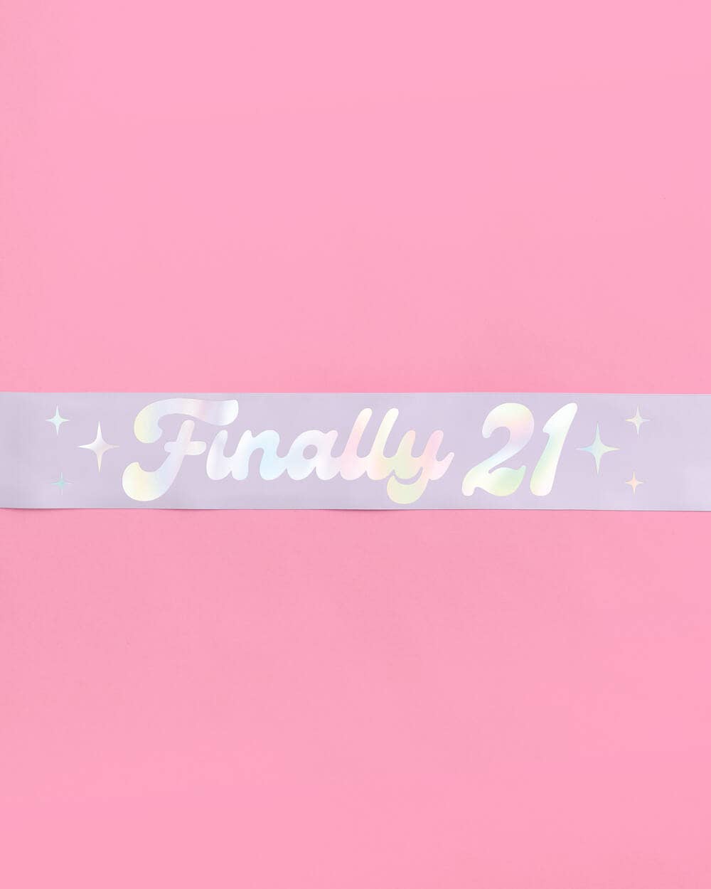 21st Birthday Party Sash "Finally 21"