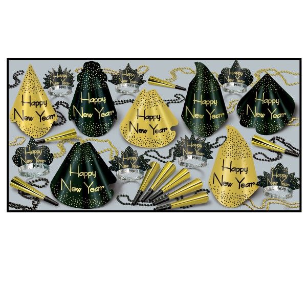 Sparkling Gold New Years Assortment for 50 People