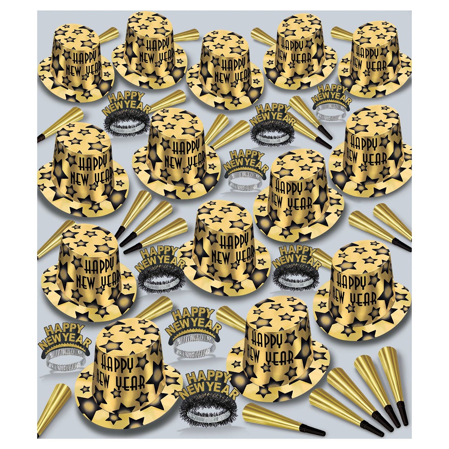 Gem-Star Gold Deluxe New Years Assortment for 100 People