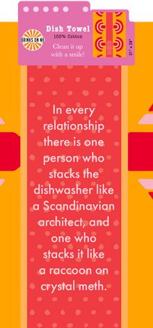 TOWEL Dishwasher | Funny Dish Towel Gift | Kitchen Decor