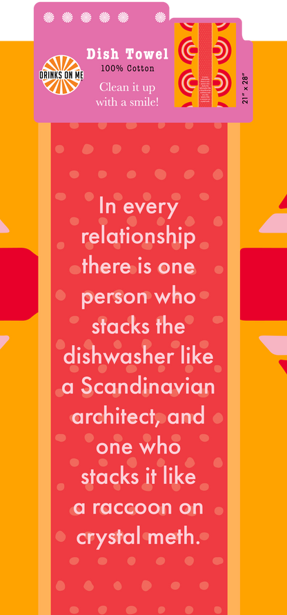 TOWEL Dishwasher | Funny Dish Towel Gift | Kitchen Decor