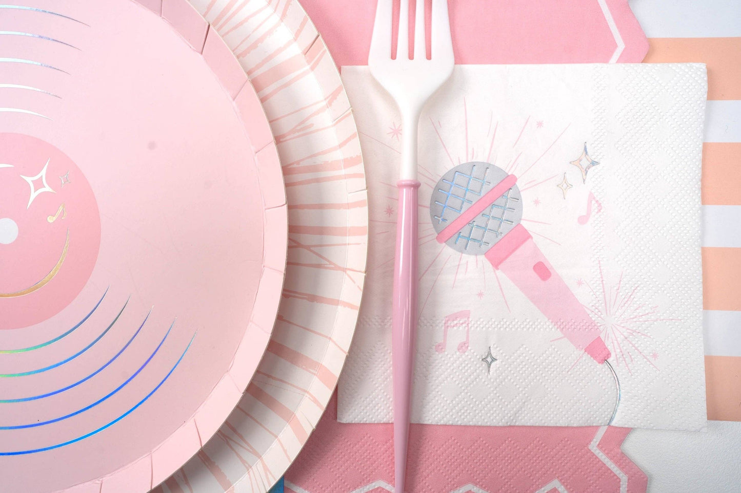 Pop Star Dance Party Microphone Cocktail Napkins 16ct
