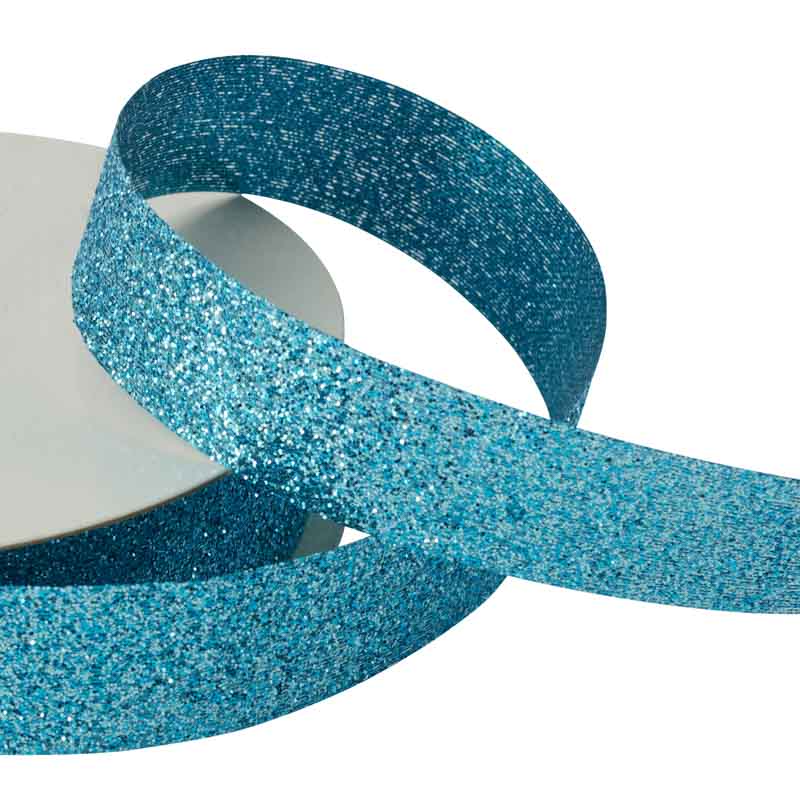 Glitter Cut-Edge Ribbon Spool - Select Color
