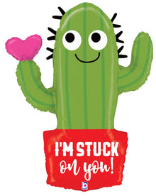 #447 Stuck On You Cactus 32in Balloon