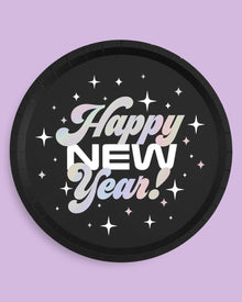 2024 NYE Foil Party Plates 10ct
