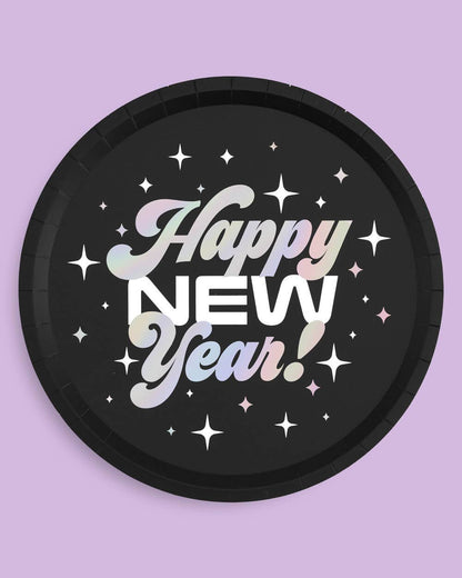2024 NYE Foil Party Plates 10ct