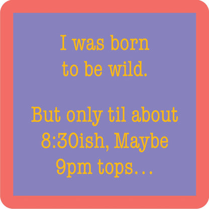 COASTER Born To Be Wild | Funny Party Gift | Home Bar Decor