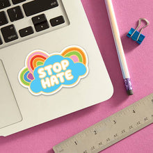 Stop Hate Die Cut Sticker