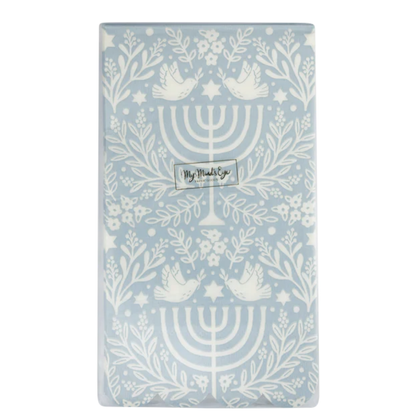 Floral Menorah Guest Towels 24ct