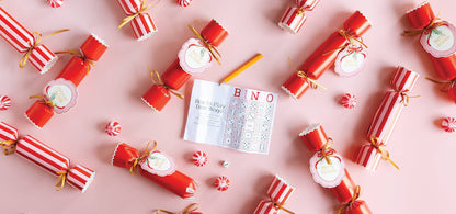 Red and Pink Christmas Crackers