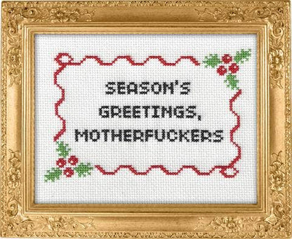 Season's Greetings, Motherf*ckers Cross Stitch
