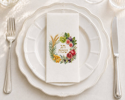 Minim Wreath - Printed Guest Towel
