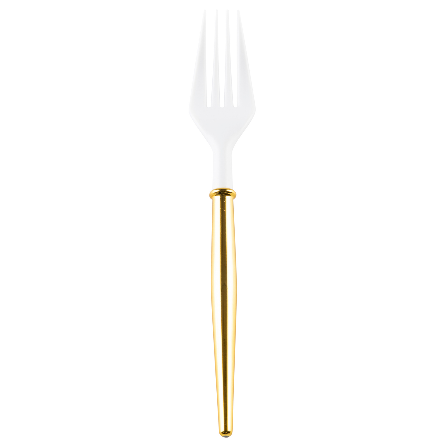 Gold Bella Plastic 6" Cocktail Forks 12ct
