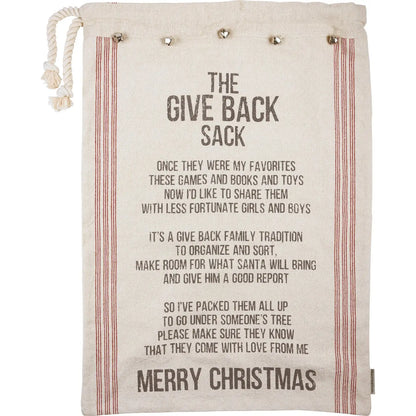The Give Back Sack Merry Christmas Santa Sack