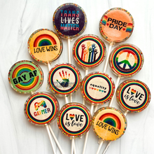 Pride Lollipop Collection - Rainbow Sorbet Flavor - 10/Set