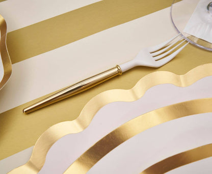 Gold Bella Plastic 5" Cocktail Forks 20ct