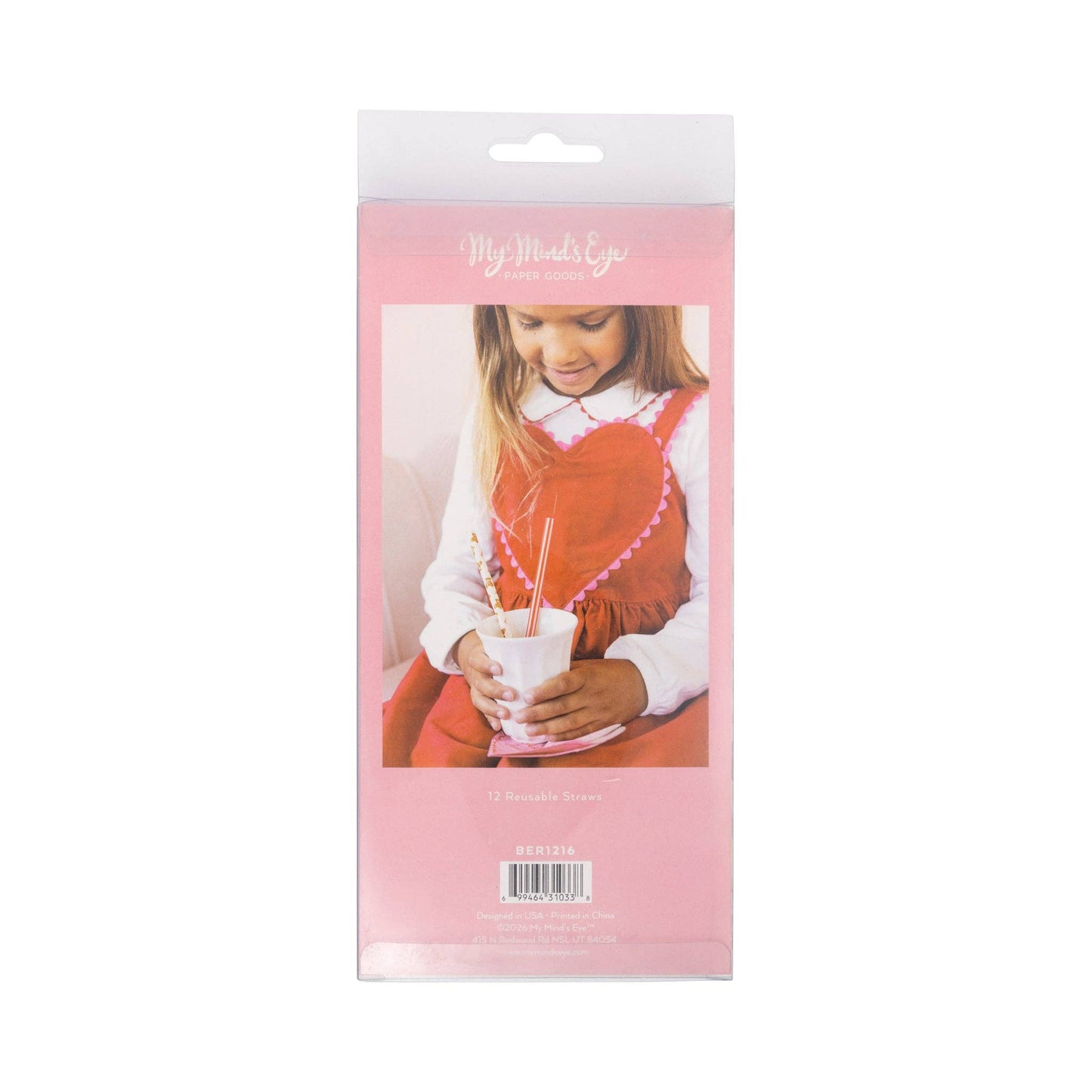 Occasions Beary Loved Reusable Straws 12ct