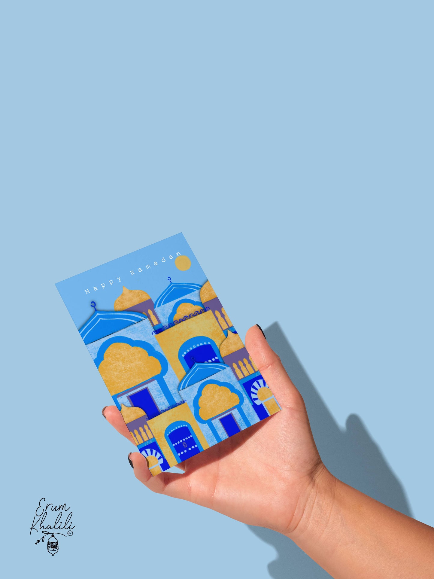 Ramadan Mubarak Card - A2 Blank Inside
