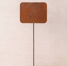 Blank Metal Sign Stake - Select Black or Rusty Tin