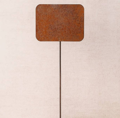 Blank Metal Sign Stake - Select Black or Rusty Tin