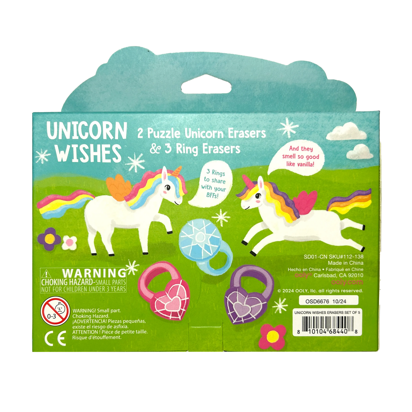 Unicorn Wishes: Scented Erasers (Set of 5)