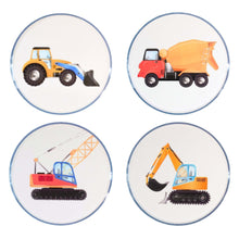Construction Vehicle Paper Plates – 8 in