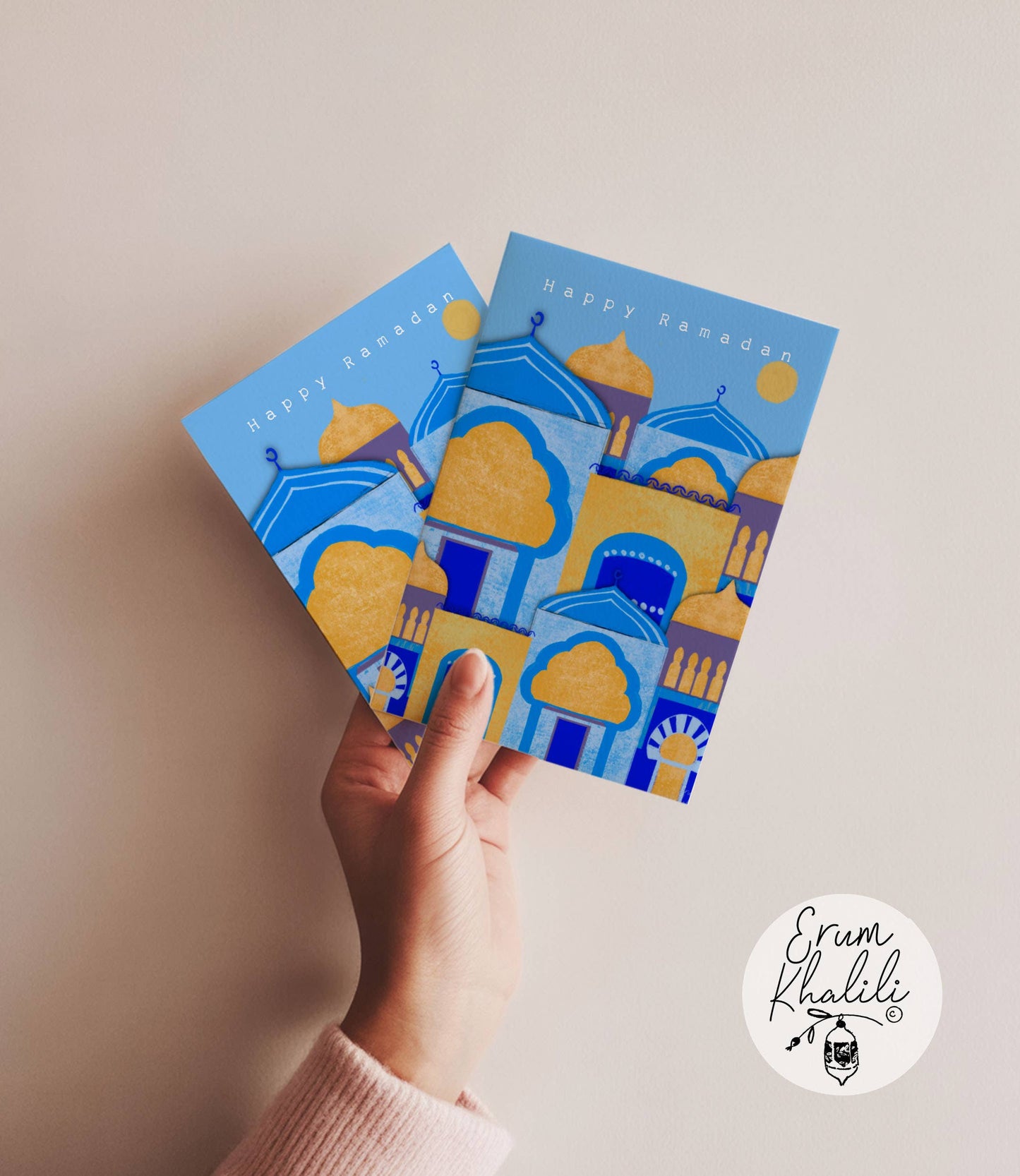 Ramadan Mubarak Card - A2 Blank Inside