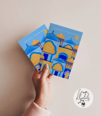 Ramadan Mubarak Card - A2 Blank Inside