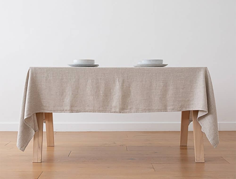 Classic Solid Natural Tablecloth