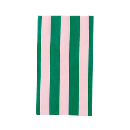 PINK & GREEN SIGNATURE CABANA STRIPE GUEST TOWELS