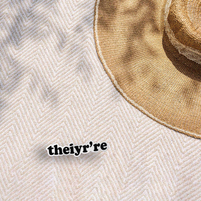 Theiyr're Sticker - Funny Misspelling Decal for Water Bottle