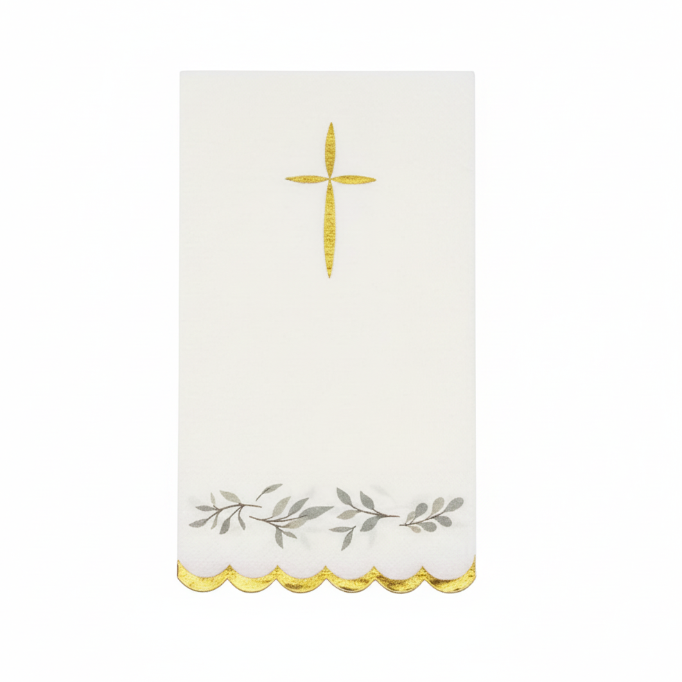 Religious Eucalyptus Luncheon Napkins  (Set of 16)