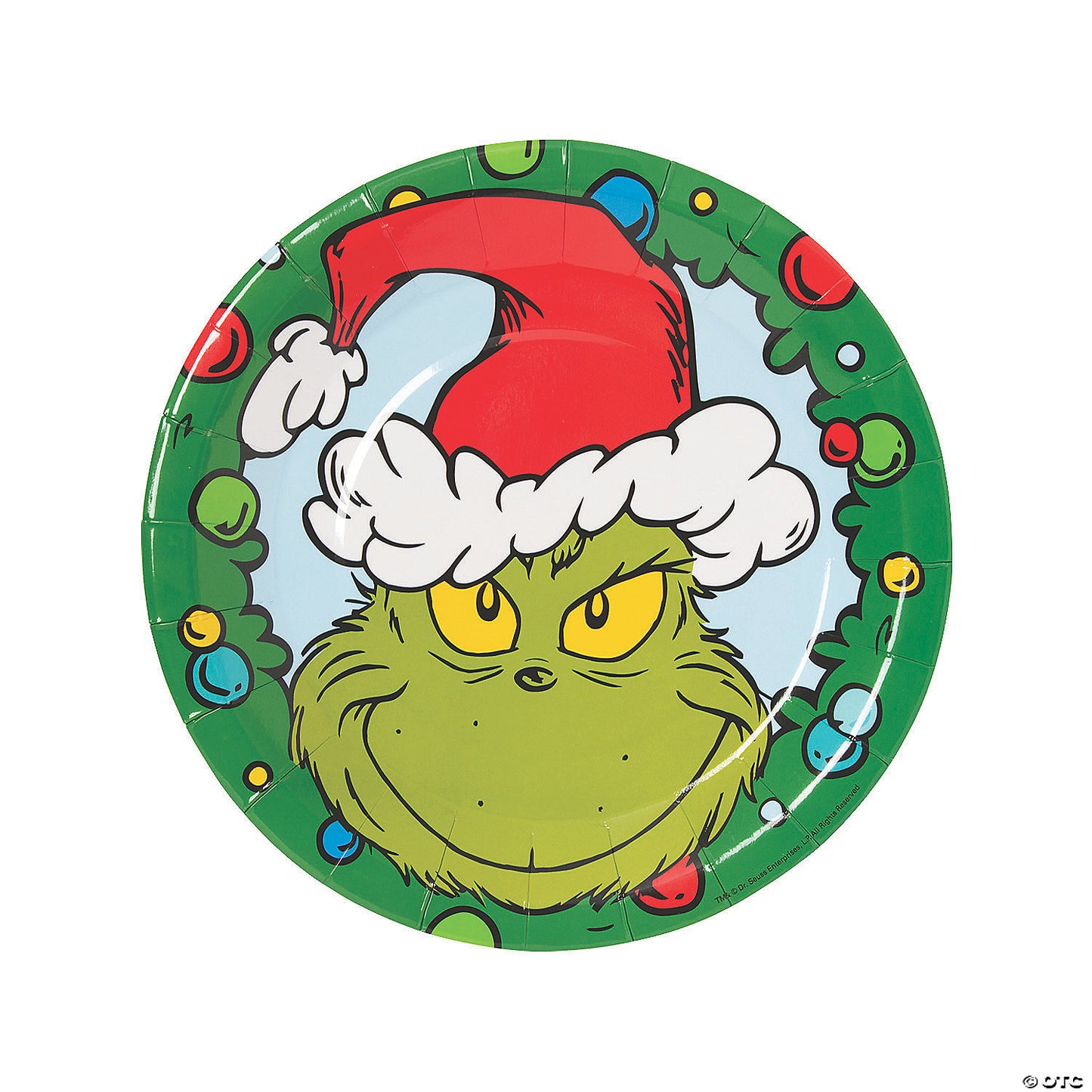 Grinch 9in Plates 8ct