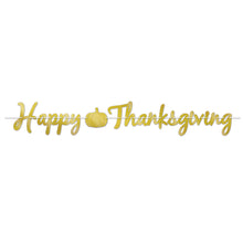 Foil Happy Thanksgiving Streamer