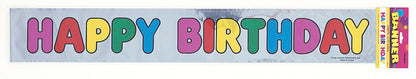 Foil Happy Birthday Banner 12ft