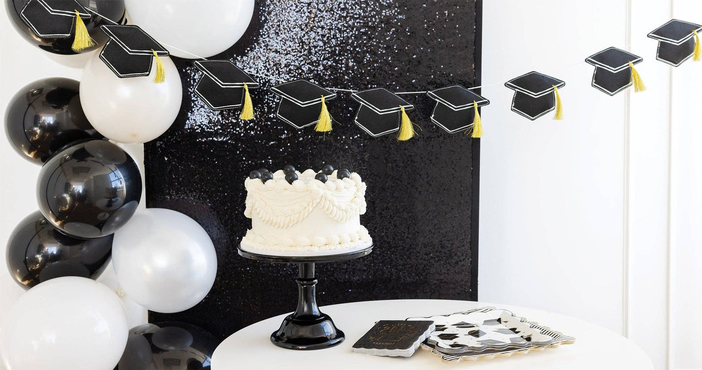 Puffy Felt Grad Hat Banner