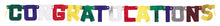 Deluxe Congratulations Jointed Banner